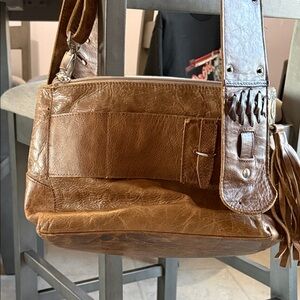 Pure Dixie Brown Leather Shoulder Bag